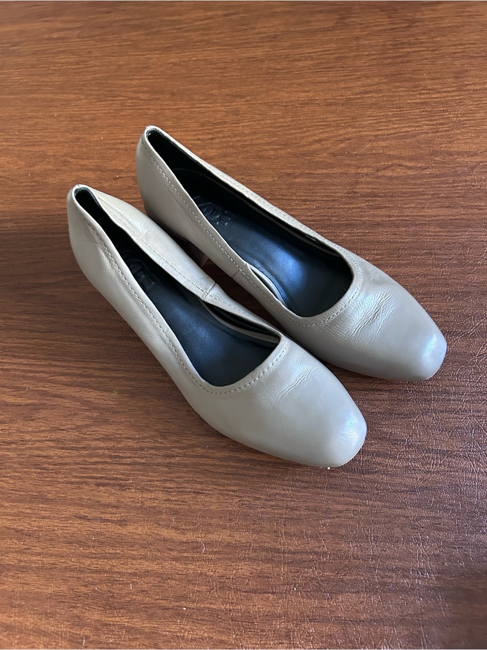 M4D3 block heel pumps (collaboration with Anthropologie)